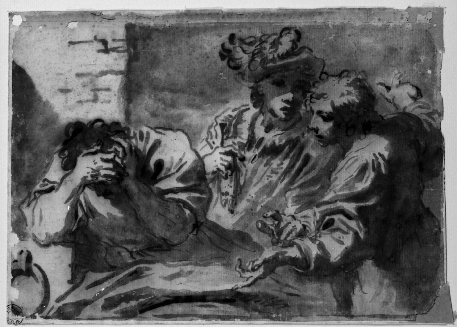 Giuseppe in carcere interpreta il sogno del coppiere e del panettiere - Pinacoteca Nazionale di Bologna